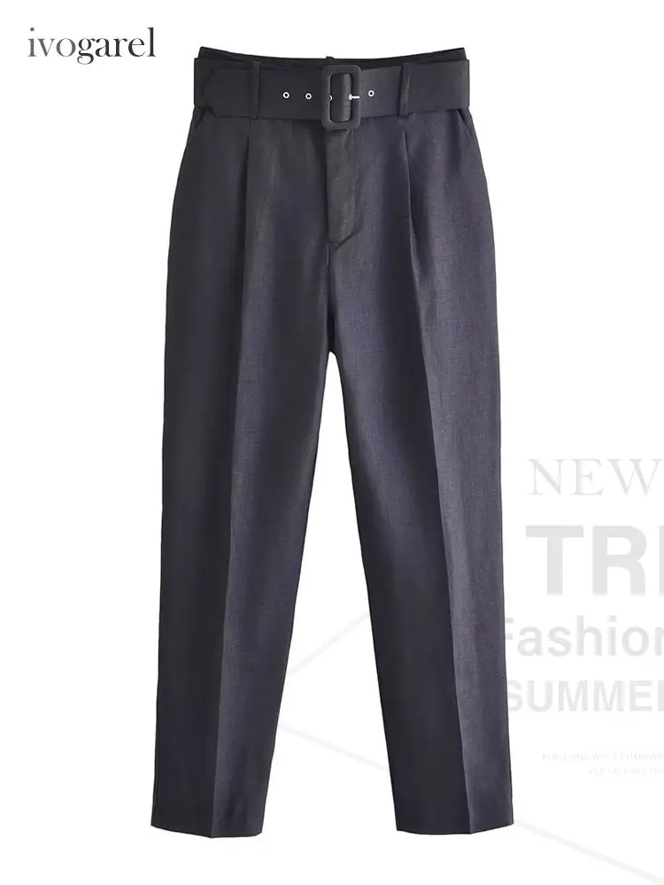 Woman's Linen Ankle Pants with Lined Belt High Waisted with Pleats Trousers Female Pencil Casual Style Fashion Wear for Ladies
Woman's Linen Ankle Pants with Lined Belt High Waisted with Pleats Trousers Female Pencil Casual Style Fashion Wear for Ladies