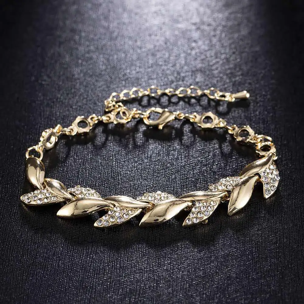 Elegant Bracelet Women Adjustable Vintage Bracelet Bangle 2021 New Luxury Golden Leaves Rhinestone Bracelets Leaf for
Elegant Bracelet Women Adjustable Vintage Bracelet Bangle 2021 New Luxury Golden Leaves Rhinestone Bracelets Leaf for