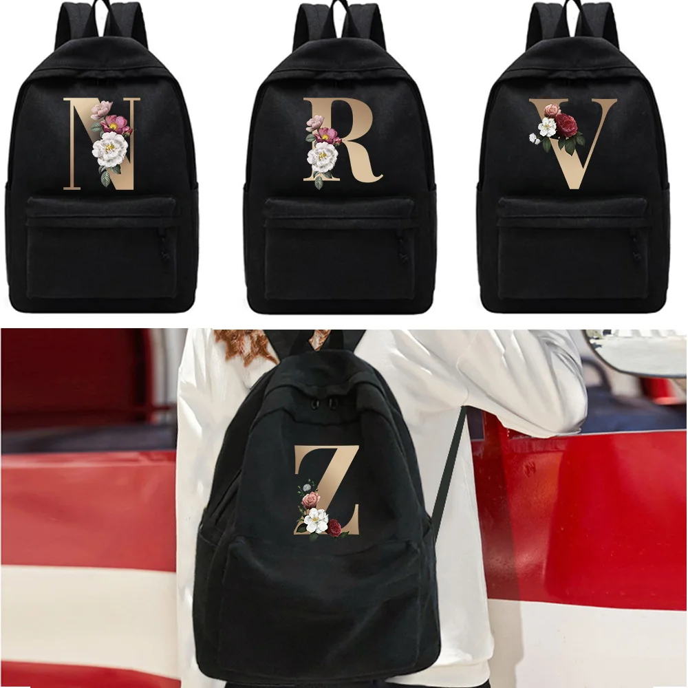 Women's Backpack Gold Letter Female Multi-pocket Casual Woman Travel Bag High Quality Schoolbag for Teenage Girl Book Knapsack
Women's Backpack Gold Letter Female Multi-pocket Casual Woman Travel Bag High Quality Schoolbag for Teenage Girl Book Knapsack