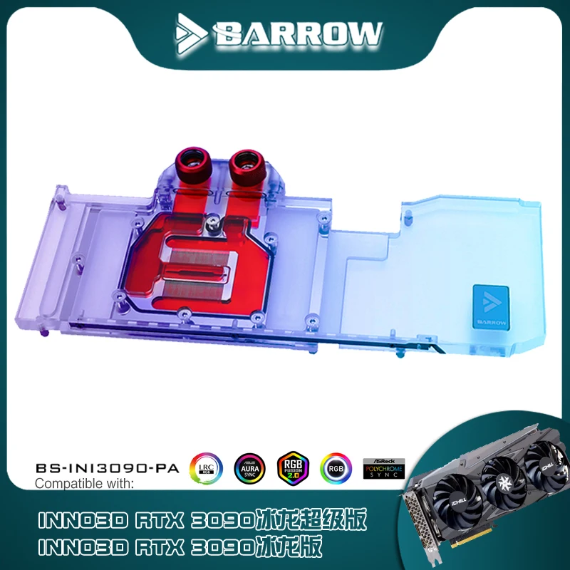 Barrow GPU Блок для Inno3D RTX 3090 Ice Dragon, полностью покрытый радиатор охлаждения VGA 5V ARGB M/B SYNC, BS-INI3090-PA
Barrow GPU Блок для Inno3D RTX 3090 Ice Dragon, полностью покрытый радиатор охлаждения VGA 5V ARGB M/B SYNC, BS-INI3090-PA