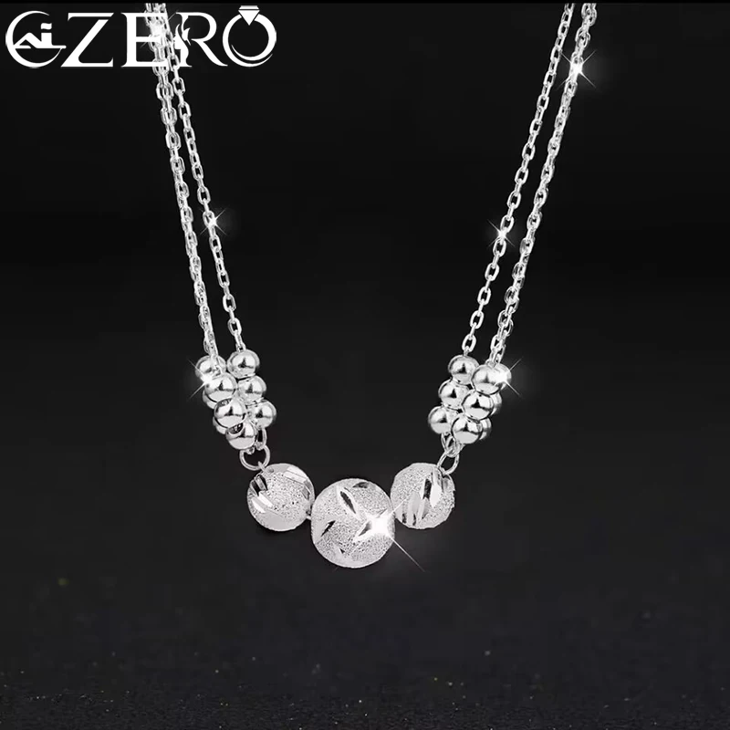 wholesale Cute 925 Sterling silver Charms necklace beads jewelry fashion chain for women lady wedding gift Lovely
wholesale Cute 925 Sterling silver Charms necklace beads jewelry fashion chain for women lady wedding gift Lovely