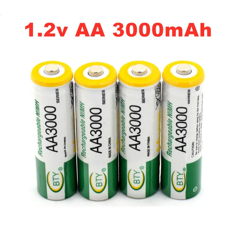 1.2V AA battery 3000mAh NI MH AA Pre-Charged Rechargeable Battery Ni-MH Rechargeable aa Battery For Toys Camera Microphone
1.2V AA battery 3000mAh NI MH AA Pre-Charged Rechargeable Battery Ni-MH Rechargeable aa Battery For Toys Camera Microphone