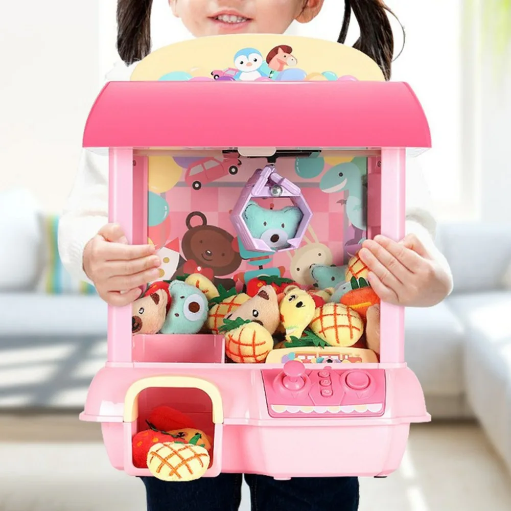 Mini DIY Doll Claw Machine Kids Coin Operated Play Game Catch Toy Crane Machines Music Childrenren Xmas Birthday Gift Toys Child
Mini DIY Doll Claw Machine Kids Coin Operated Play Game Catch Toy Crane Machines Music Childrenren Xmas Birthday Gift Toys Child