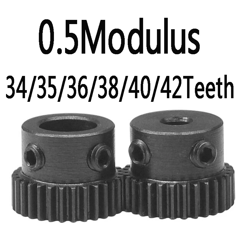 2pcs 0.5M34T Transmission Gear 0.5Modulus 34/35/36/38/40/42 Teeth Positive Straight Tooth with Step Boss 45 Steel 0.5M40T
2pcs 0.5M34T Transmission Gear 0.5Modulus 34/35/36/38/40/42 Teeth Positive Straight Tooth with Step Boss 45 Steel 0.5M40T