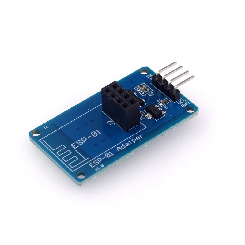 ESP8266 ESP-01 Serial WiFi Wireless Adapter Module 3.3V 5V Esp01 Breakout PCB Adapters Compatible For Arduino
ESP8266 ESP-01 Serial WiFi Wireless Adapter Module 3.3V 5V Esp01 Breakout PCB Adapters Compatible For Arduino