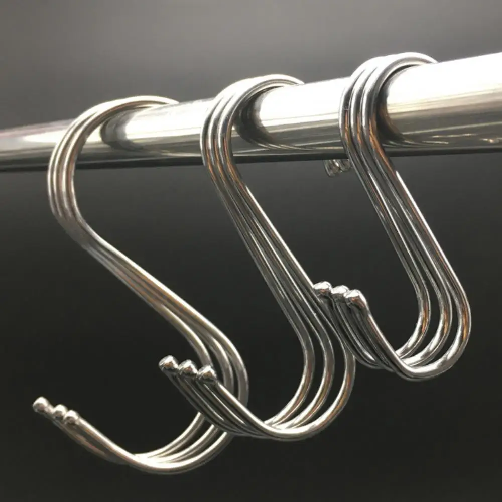 1/10/20Pcs Stainless Steel S Hooks With Sharp Tip Utensil Meat Clothes Hanger Hanging Hooks For Butcher Shop Kitchen Baking Tool
1/10/20Pcs Stainless Steel S Hooks With Sharp Tip Utensil Meat Clothes Hanger Hanging Hooks For Butcher Shop Kitchen Baking Tool