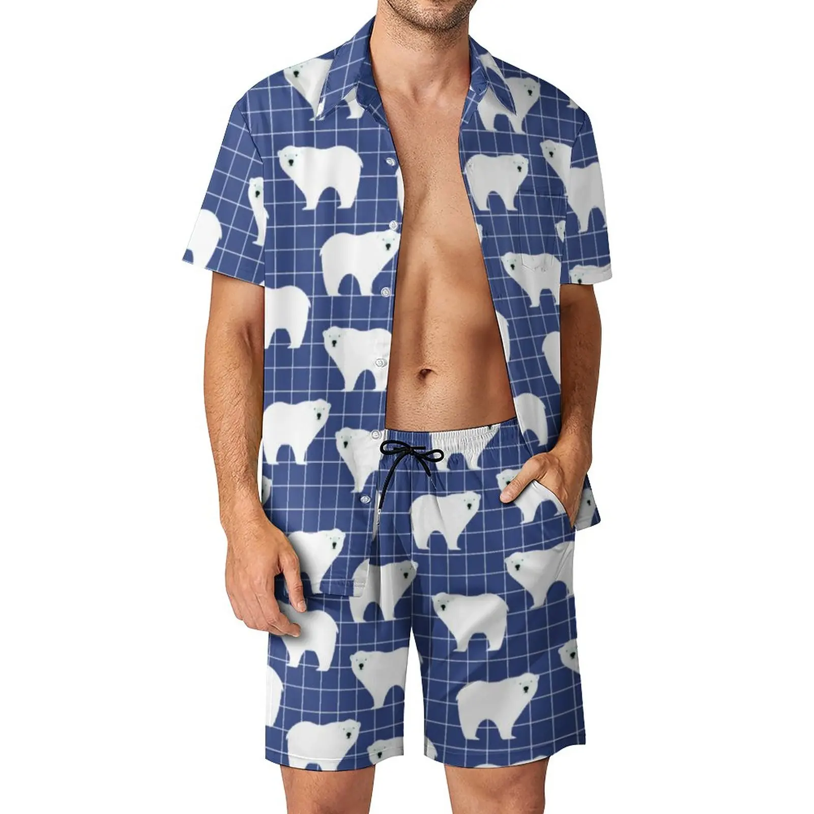 Nordic Animal Men Sets Polar Bear Print Vintage Casual Shirt Set Short Sleeve Graphic Shorts Summer Vacation Suit Plus Size
Nordic Animal Men Sets Polar Bear Print Vintage Casual Shirt Set Short Sleeve Graphic Shorts Summer Vacation Suit Plus Size