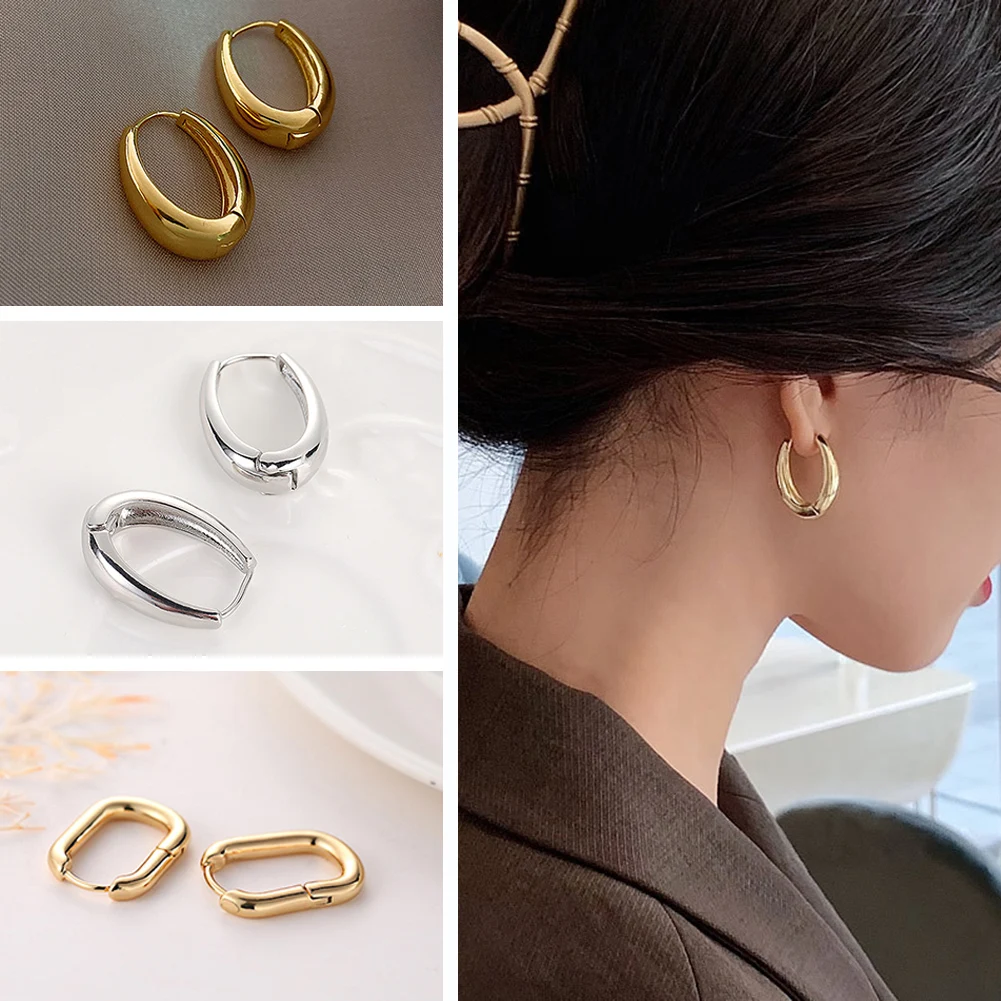 2022 New Classic Copper Alloy Smooth Metal Hoop Earrings For Women Fashion Korean Jewelry Temperament Girls Daily Wear earrings
2022 New Classic Copper Alloy Smooth Metal Hoop Earrings For Women Fashion Korean Jewelry Temperament Girls Daily Wear earrings