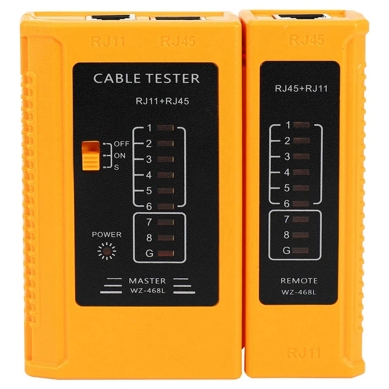 Прибор для тестирования сетевого кабеля, тестовый инструмент RJ45, RJ11, RJ12, CAT5, CAT6, UTP, USB, LAN, кабель Ethernet, тестер er (батарея в комплект не входит)
Прибор для тестирования сетевого кабеля, тестовый инструмент RJ45, RJ11, RJ12, CAT5, CAT6, UTP, USB, LAN, кабель Ethernet, тестер er (батарея в комплект не входит)