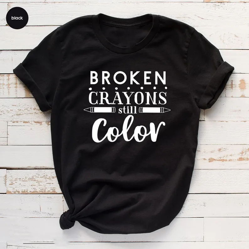 Broken Crayon Still Colors T-Shirt Motivation Shirt Inspirational Shirts 100% Cotton Korean O Neck Casual Short Sleeve Top Tees
Broken Crayon Still Colors T-Shirt Motivation Shirt Inspirational Shirts 100% Cotton Korean O Neck Casual Short Sleeve Top Tees