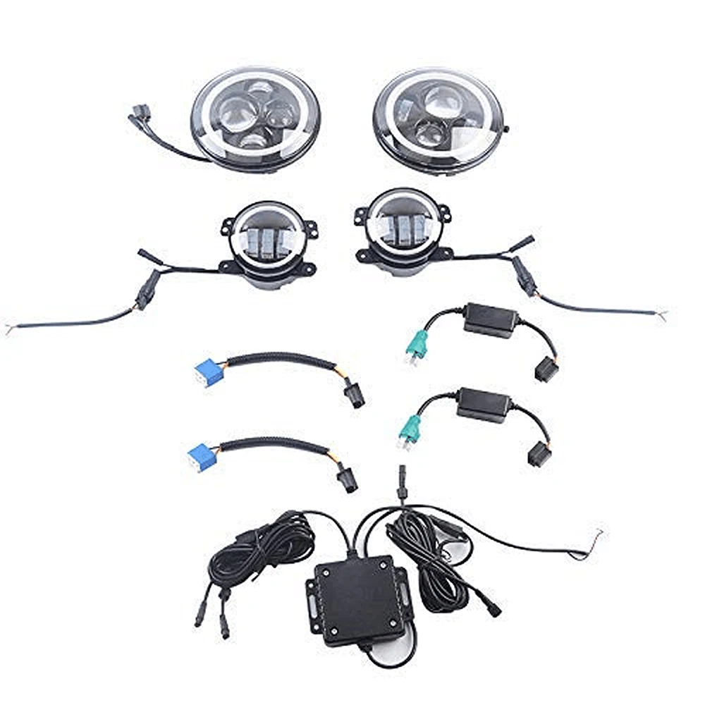 RGB Halo Headlights & RGB Halo Fog Lights For jeep wrangler jk JKU 2007-2018 Factory Hot Sales accessories
RGB Halo Headlights & RGB Halo Fog Lights For jeep wrangler jk JKU 2007-2018 Factory Hot Sales accessories