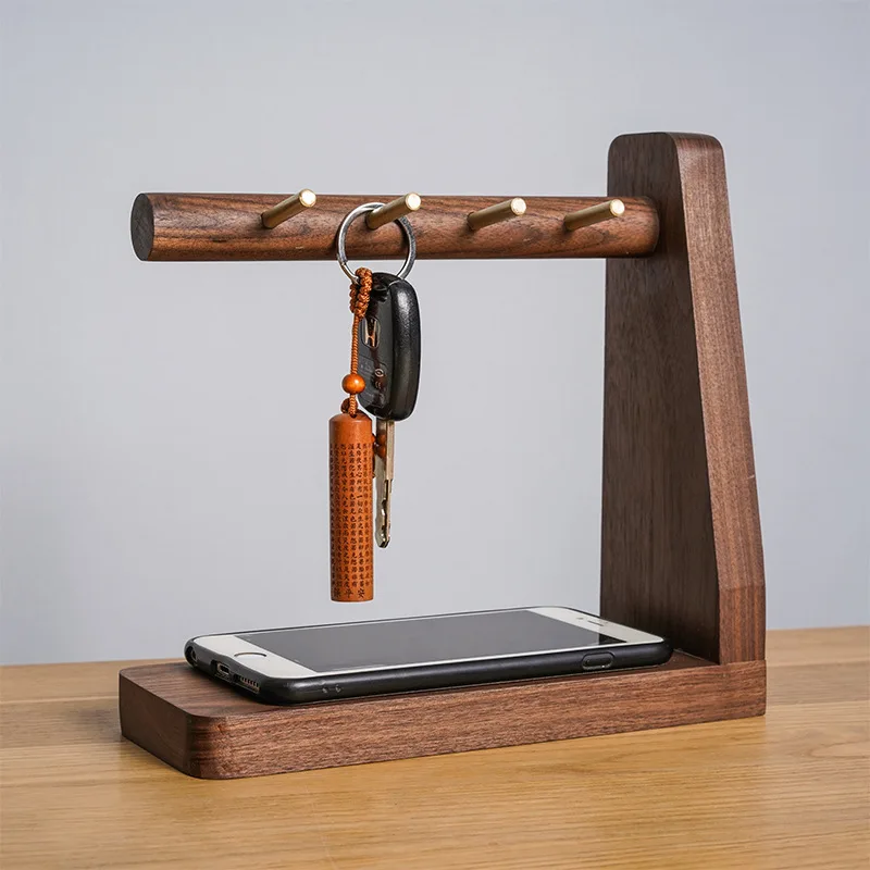 Creative Solid Wooden Key Holder Brass Hook Multi-function Hanger Sundries Phone Storage Rack Hallway Organizer Tools Home Decor
Creative Solid Wooden Key Holder Brass Hook Multi-function Hanger Sundries Phone Storage Rack Hallway Organizer Tools Home Decor
