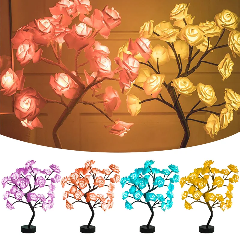 LED Table Lamp Lights Rose Flower Tree USB Night Lights Home Decoration Parties Xmas Christmas Wedding Bedroom Decor Rose Lamp
LED Table Lamp Lights Rose Flower Tree USB Night Lights Home Decoration Parties Xmas Christmas Wedding Bedroom Decor Rose Lamp