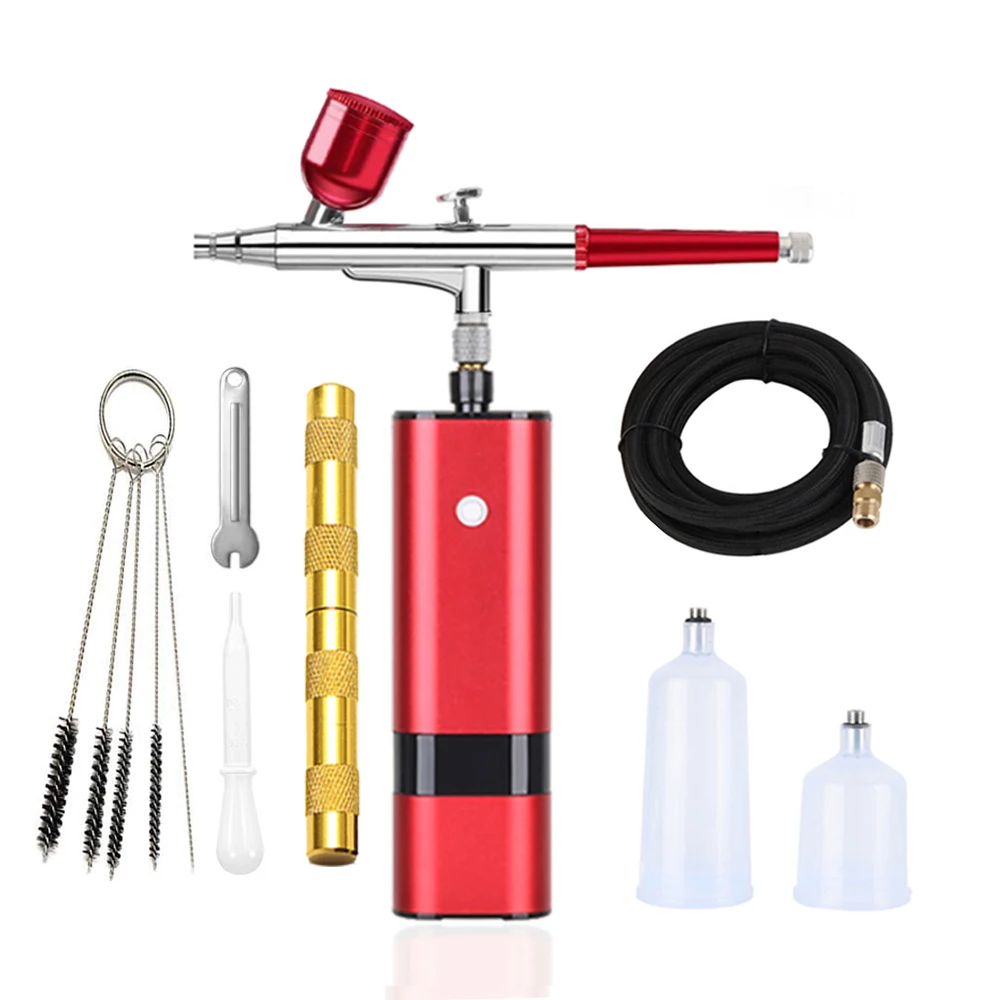RIBO Rechargeable Mini Airbrush With Compressor Set TM80-131 Black Color Personal Customized Paint Spray Gun Pneumatic Tool
RIBO Rechargeable Mini Airbrush With Compressor Set TM80-131 Black Color Personal Customized Paint Spray Gun Pneumatic Tool