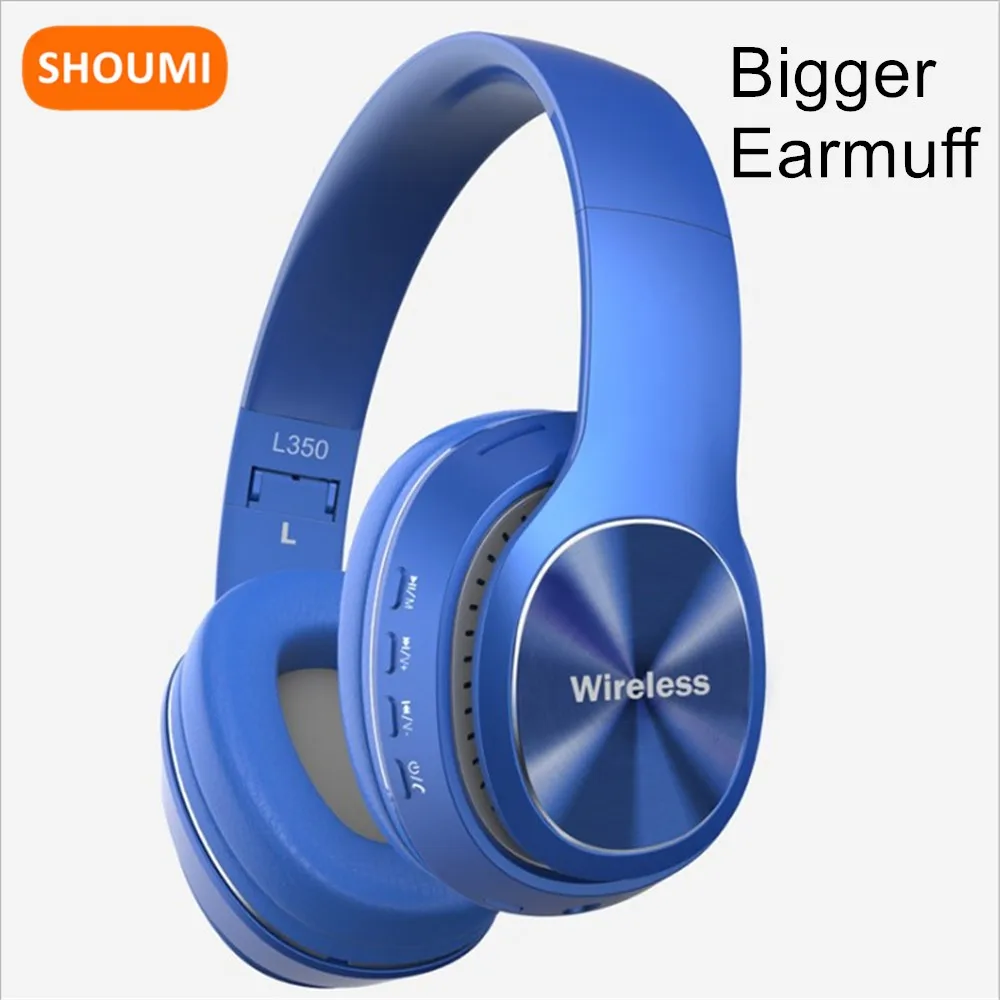 Shoumi Bluetooth Earphone Bigger Earmuff True Wireless Headphone Foldable Bass Headset Full Pack Over Ear Helmet with Microphone
Shoumi Bluetooth Earphone Bigger Earmuff True Wireless Headphone Foldable Bass Headset Full Pack Over Ear Helmet with Microphone