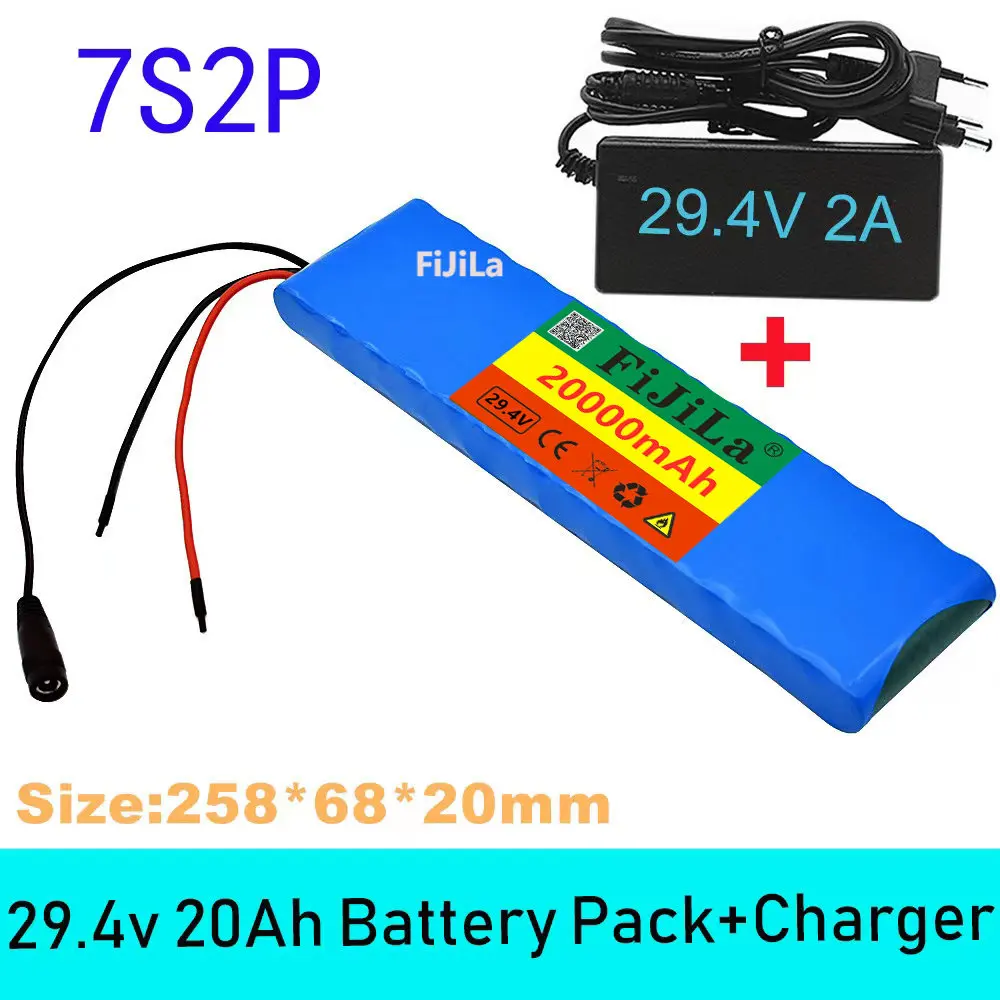 24V 20Ah 7S 2P 18650 li-ion akku 29,4 v 20000mAh elektrische fahrrad moped Ausgleich roller + 2A Ladegerät
24V 20Ah 7S 2P 18650 li-ion akku 29,4 v 20000mAh elektrische fahrrad moped Ausgleich roller + 2A Ladegerät