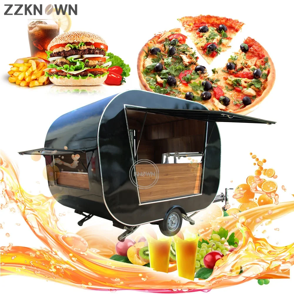 

2023 Mobile Coffee Vending Trailer Street Bar Trailers Fast Food Bbq Truck Hot Dog Cart Pizza Snack van