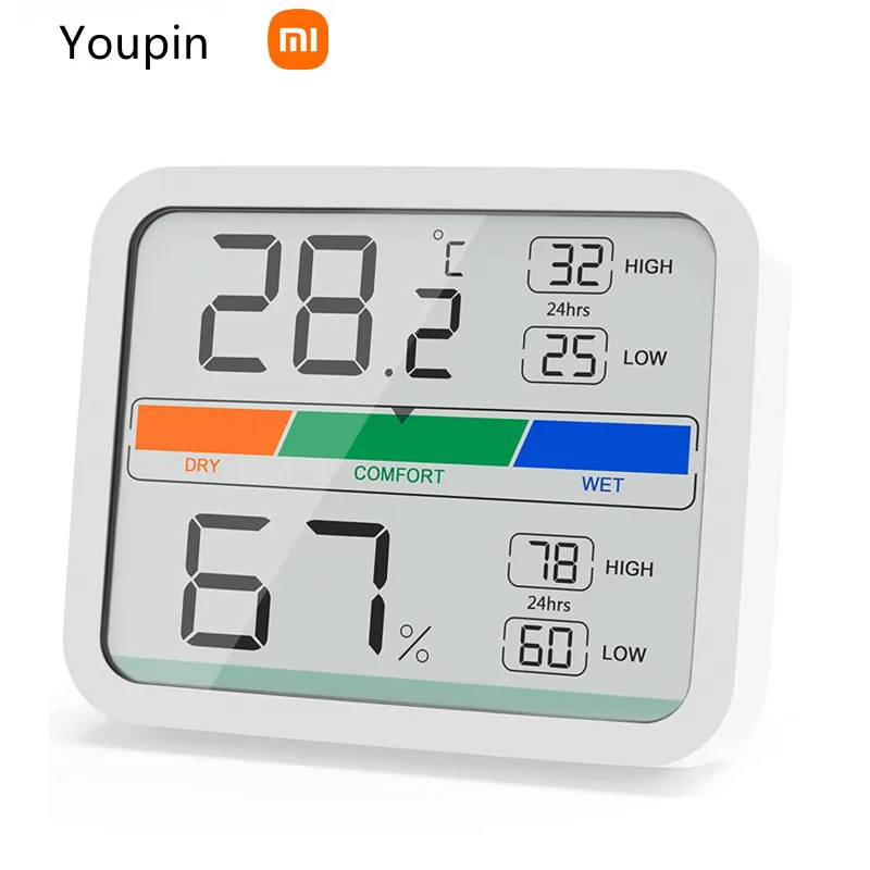 Цифровой термометр Xiaomi youpin с ЖК-дисплеем, 2 гигрометра, комнатный Термогигрометр с магнитом, минимум записей для контроля климата в помещени...
Цифровой термометр Xiaomi youpin с ЖК-дисплеем, 2 гигрометра, комнатный Термогигрометр с магнитом, минимум записей для контроля климата в помещени...
