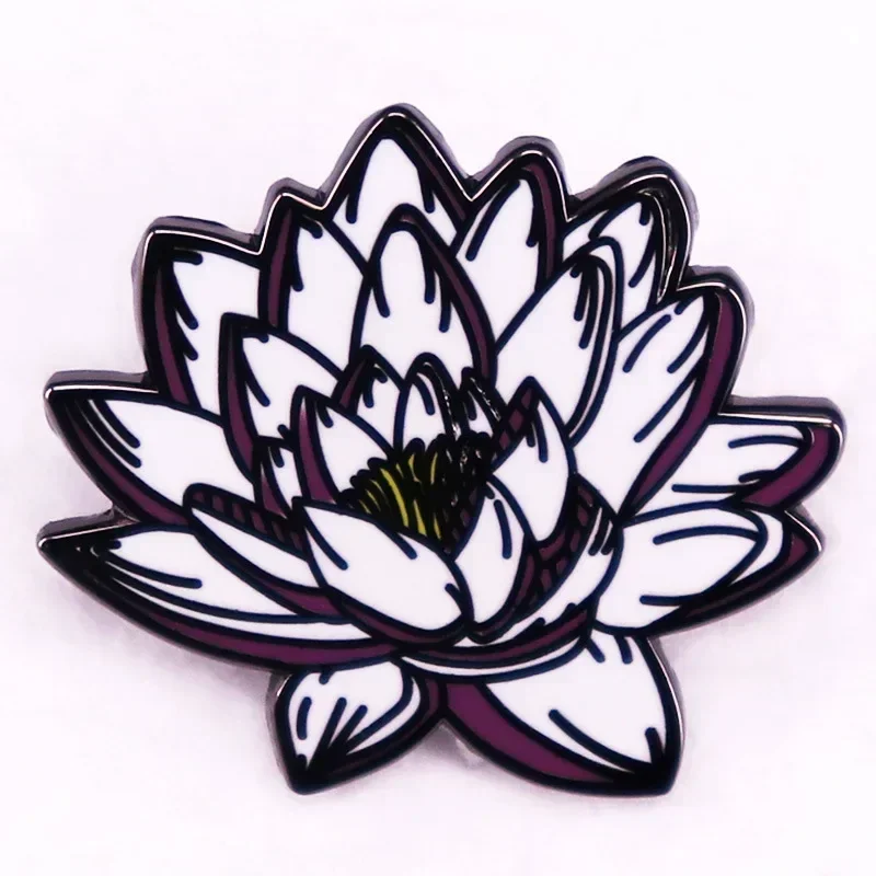 Chic White Lotus Flower Metal Enamel Backpack Bag Lapel Badge Brooch Pin Fashion Accessories
Chic White Lotus Flower Metal Enamel Backpack Bag Lapel Badge Brooch Pin Fashion Accessories