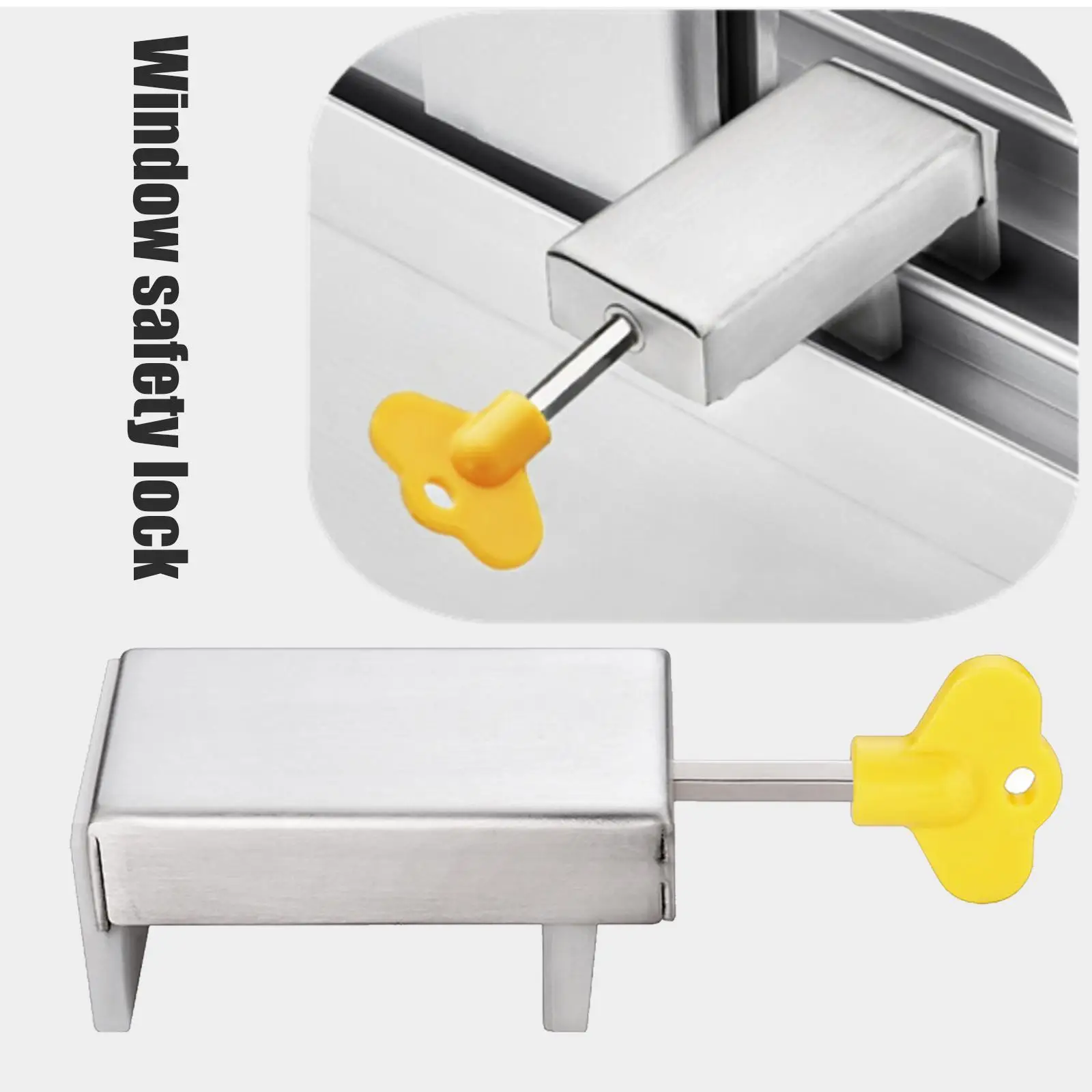 Adjustable Window Lock Stopper Safety Locks For Kids And Pets Anti-theft Door Lock Non Punch Sliding Window Lock Hardware
Adjustable Window Lock Stopper Safety Locks For Kids And Pets Anti-theft Door Lock Non Punch Sliding Window Lock Hardware