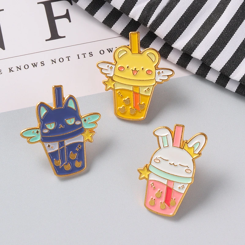 New Fashion Creative Cartoon Cute Rabbit Milk Tea Cup Brooch Alloy Animal Sakura Badge Pin Lapel Pin Men Women Jewelry Gifts
New Fashion Creative Cartoon Cute Rabbit Milk Tea Cup Brooch Alloy Animal Sakura Badge Pin Lapel Pin Men Women Jewelry Gifts