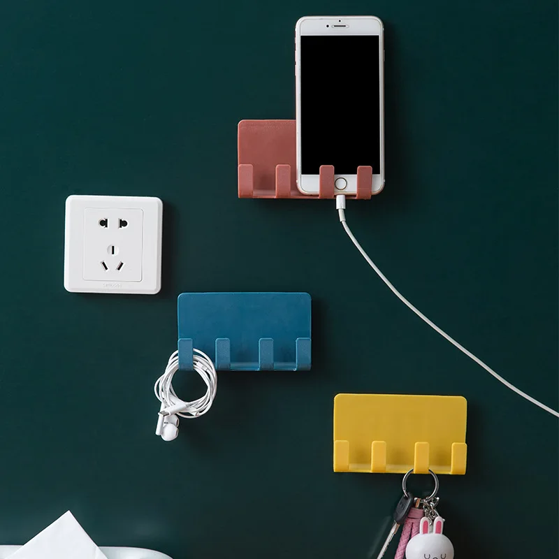 Mobile Phone Creative Paste Charging Bracket Home Wall-mounted Punch-free Seamless Storage Rack Plug Hook Hanger Storage Rack
Mobile Phone Creative Paste Charging Bracket Home Wall-mounted Punch-free Seamless Storage Rack Plug Hook Hanger Storage Rack