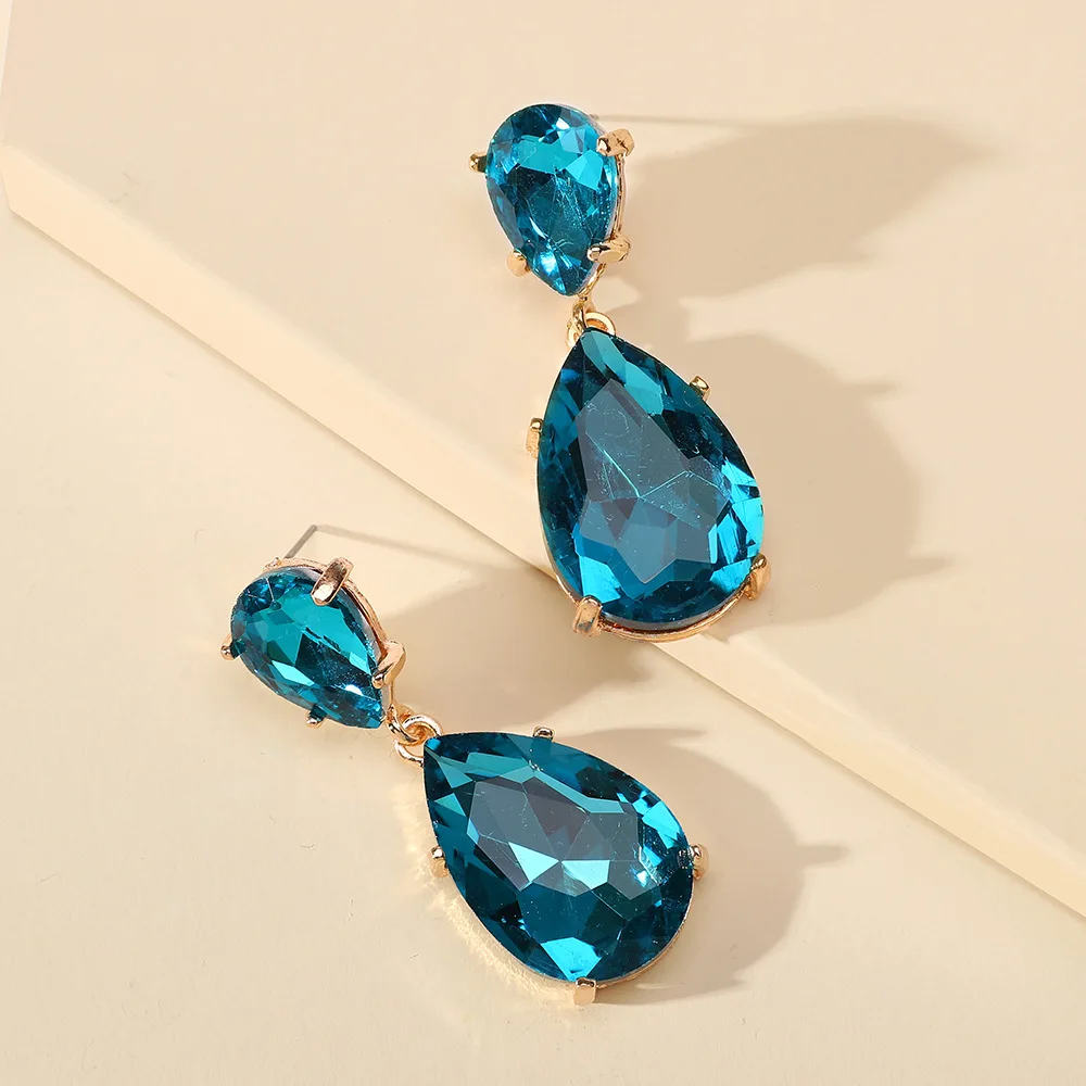 OL Wedding Water Drop Glass Dangle Earrings For Women Luxury Fuchsia Pendientes Pendant Jewelry
OL Wedding Water Drop Glass Dangle Earrings For Women Luxury Fuchsia Pendientes Pendant Jewelry