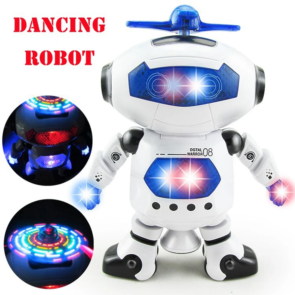 

RC Robot Electric Smart Rotary Space Walking Dancing with Light Music Cool Astronaut Model Children Kids Stunt Toys Gift