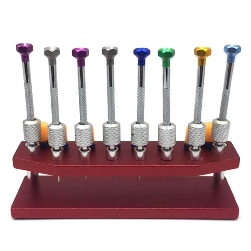 Portable Watch Screwdrivers 8 Pieces Watch Screwdriver Set with Metal Stand Screwdrivers Set Repair Tools R9UF
Portable Watch Screwdrivers 8 Pieces Watch Screwdriver Set with Metal Stand Screwdrivers Set Repair Tools R9UF