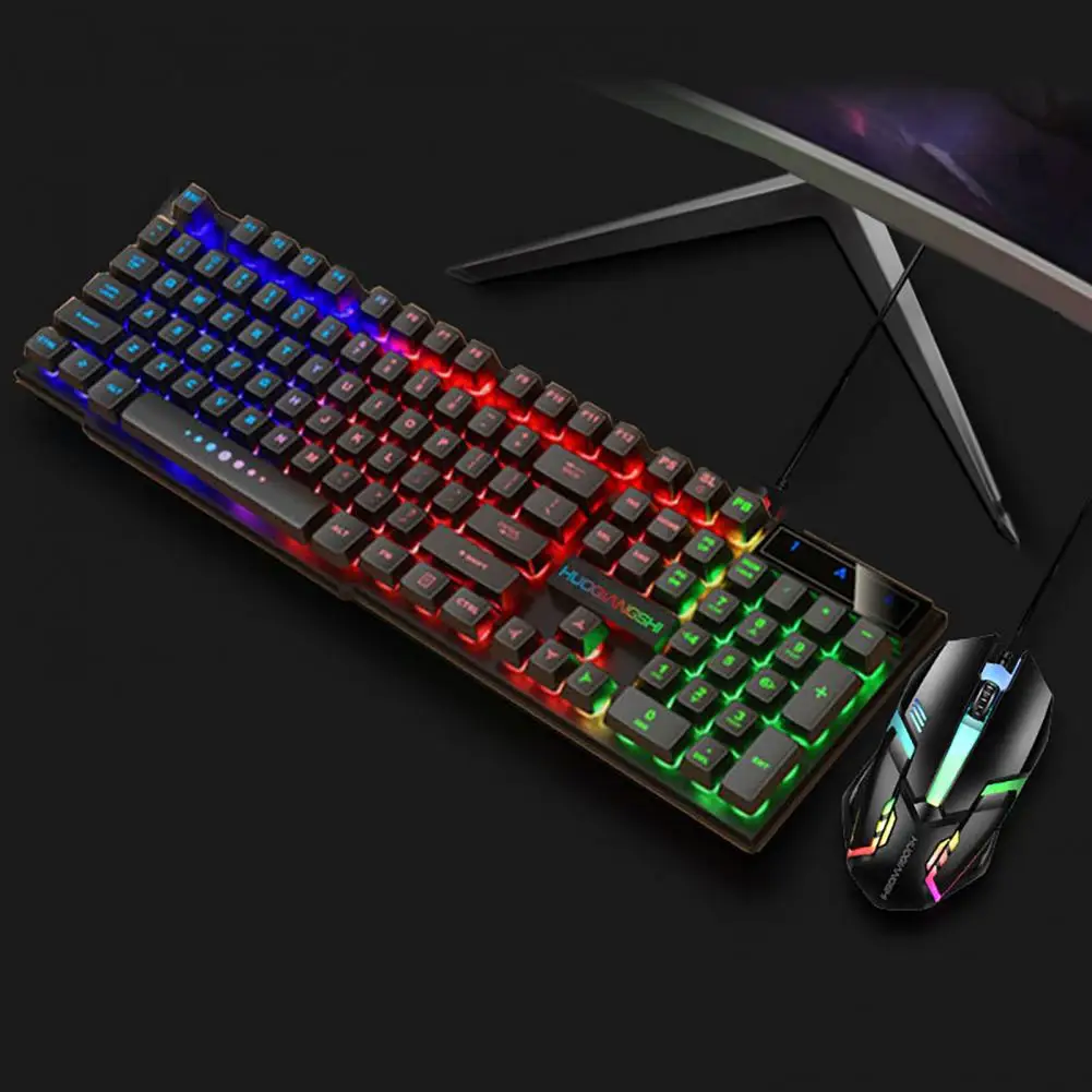 1 Set Wired Keyboard Useful Computer USB Gaming Mouse Luminous Comfortable Typing Gaming Keyboard
1 Set Wired Keyboard Useful Computer USB Gaming Mouse Luminous Comfortable Typing Gaming Keyboard
