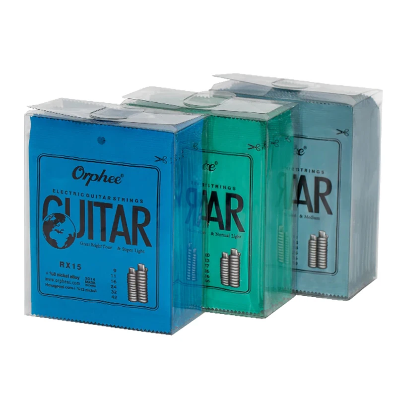 LOOK Orphee Electric Guitar Strings Set Metal Hexagonal Carbon Steel RX Series Practiced For Guitar Parts Accessories 10sets
LOOK Orphee Electric Guitar Strings Set Metal Hexagonal Carbon Steel RX Series Practiced For Guitar Parts Accessories 10sets