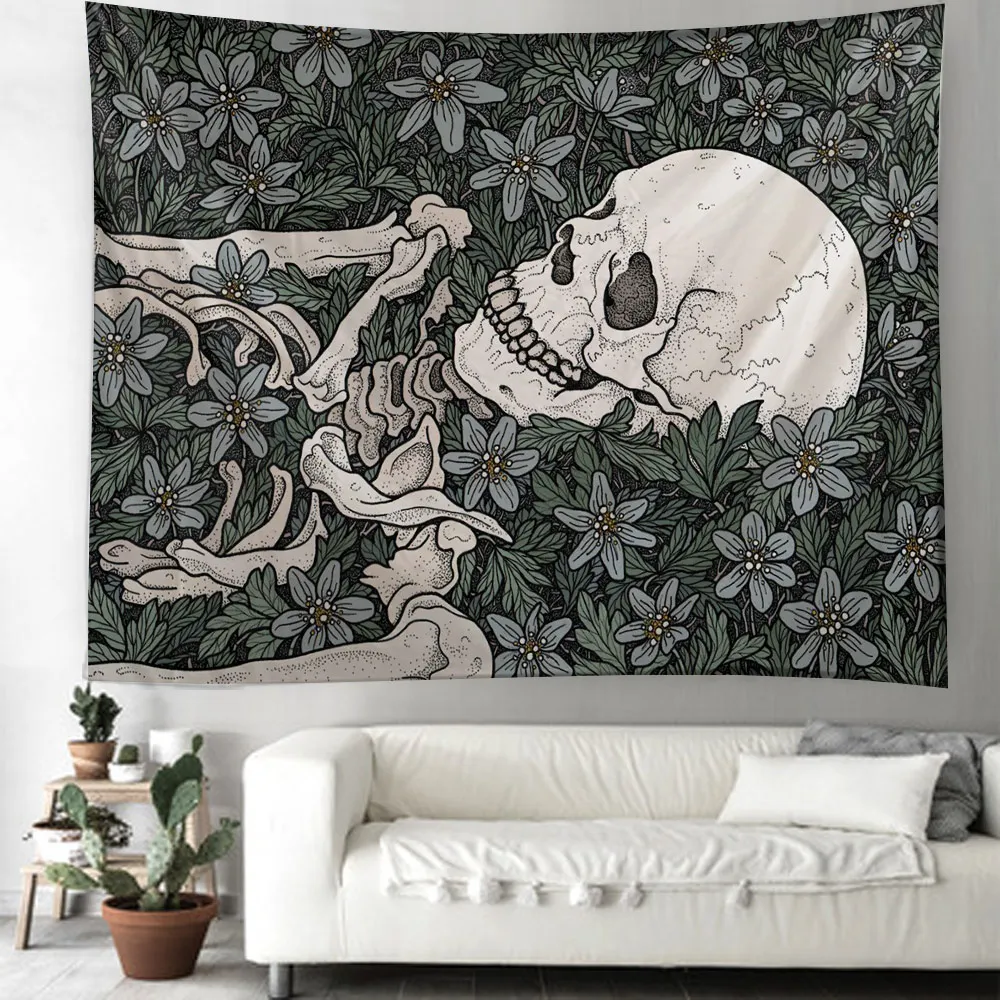 Fantasy Flower Skull Wall Hanging Tapestry Art Deco Blanket Curtain Hanging at Home Bedroom Living Room Decor
Fantasy Flower Skull Wall Hanging Tapestry Art Deco Blanket Curtain Hanging at Home Bedroom Living Room Decor