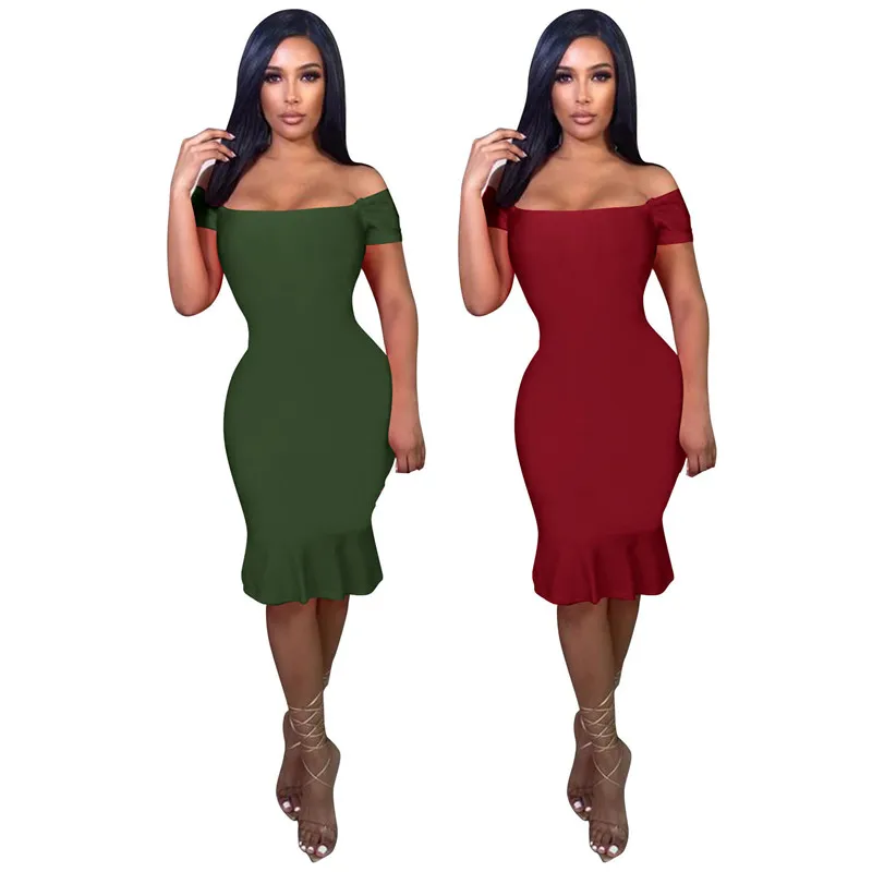 KEXU Sexy Off Shoulder Bodycon Dress Short Sleeve Birthday Party Outfits Backless Elegant Ruffles Evening Dresses
KEXU Sexy Off Shoulder Bodycon Dress Short Sleeve Birthday Party Outfits Backless Elegant Ruffles Evening Dresses