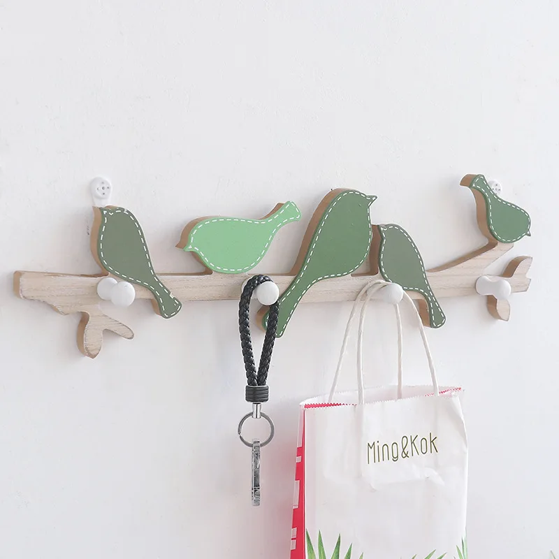 Wall-Mounted Wooden Bird Hooks Household Decoration Kitchen Supplies Storage Behind The Door Key Towel Coat Hat Rack
Wall-Mounted Wooden Bird Hooks Household Decoration Kitchen Supplies Storage Behind The Door Key Towel Coat Hat Rack