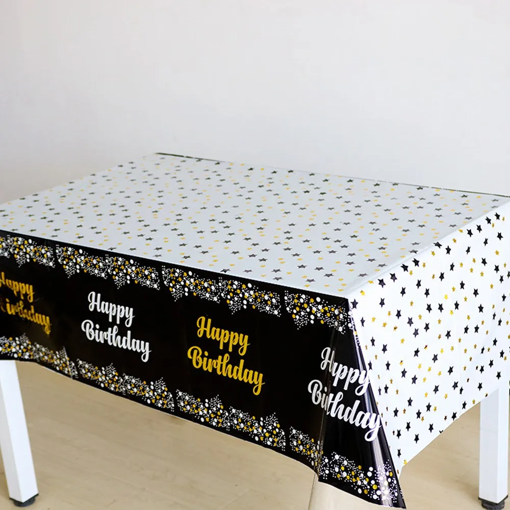 1pc Bronzing Disposable Tableware Tablecloths Pink Black Glod Aldults Kids Happy Birthday Party Decoration Baby Shower Supplies
1pc Bronzing Disposable Tableware Tablecloths Pink Black Glod Aldults Kids Happy Birthday Party Decoration Baby Shower Supplies