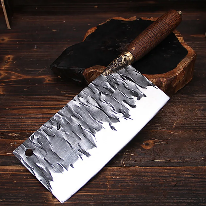 Longquan Kitchen Knife Fixed Blade Handmade Forged 8 Inch Chopper Cleaver Slicing Chef Civilian Knife Meat And Poultry Tools
Longquan Kitchen Knife Fixed Blade Handmade Forged 8 Inch Chopper Cleaver Slicing Chef Civilian Knife Meat And Poultry Tools