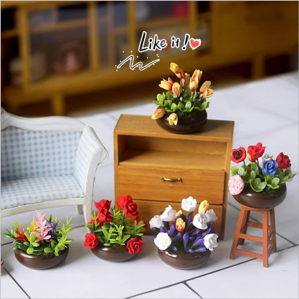 HOT SALE 1/12 Dollhouse Miniature Multicolor Flower Bush With Wood Pot (Color: Multicolor)
HOT SALE 1/12 Dollhouse Miniature Multicolor Flower Bush With Wood Pot (Color: Multicolor)
