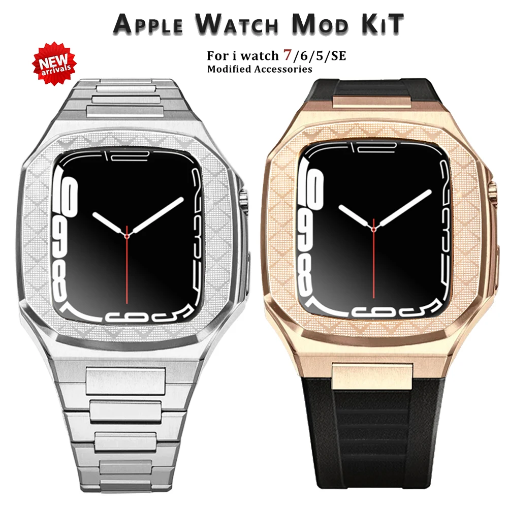 Modification Kit Metal Bezel For Apple Watch 7 6 5 4 42mm 44mm 45mm watchcase frame Metal Strap Replacement for iWatch band 41mm
Modification Kit Metal Bezel For Apple Watch 7 6 5 4 42mm 44mm 45mm watchcase frame Metal Strap Replacement for iWatch band 41mm