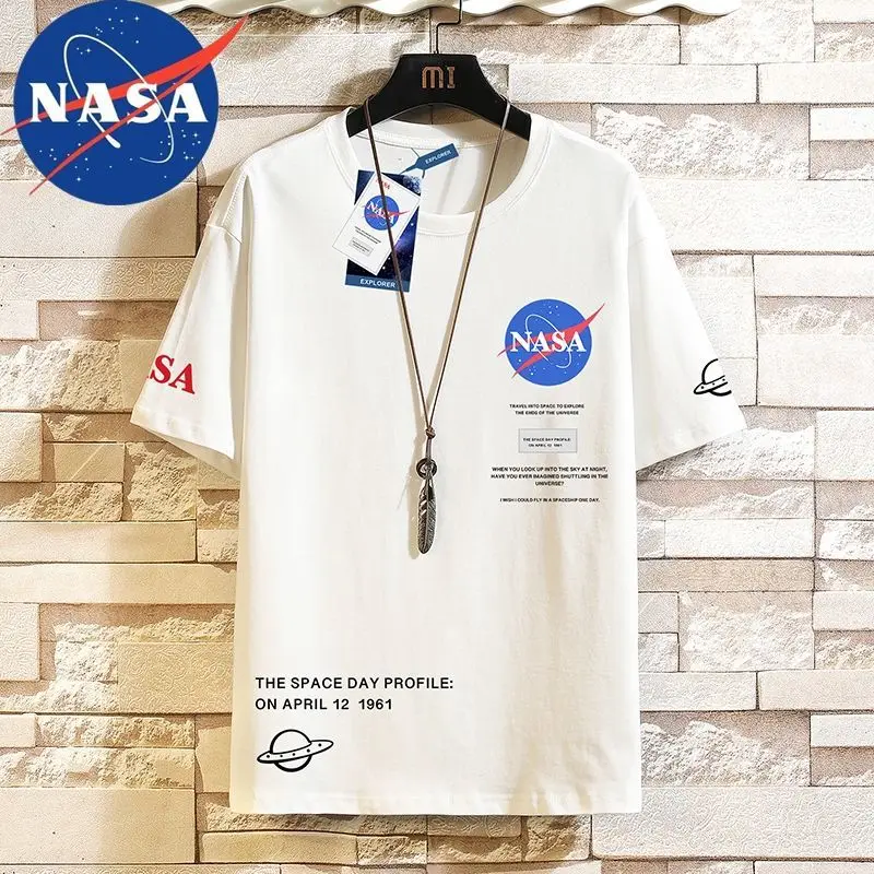 NASA Casual Simple Fashion Short Sleeve Summer Men's Versatile Trend Slim Round Neck T-Shirt
NASA Casual Simple Fashion Short Sleeve Summer Men's Versatile Trend Slim Round Neck T-Shirt