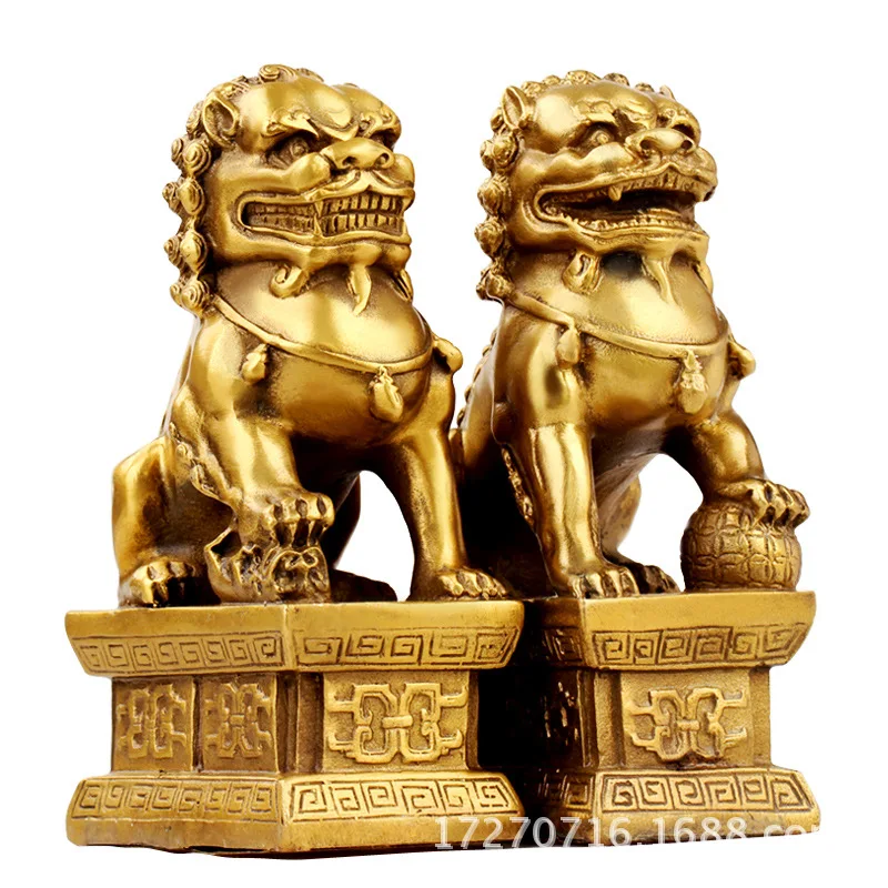 Copper Brass Crafts Copper Lion Decoration and Ornament Ornament Gift Beijing Lion Ornaments Home Decorations 
Copper Brass Crafts Copper Lion Decoration and Ornament Ornament Gift Beijing Lion Ornaments Home Decorations