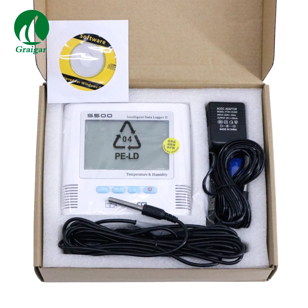 S500-DT Digital Intelligent Alarm Temperature and Humidity Data Logger -40~+85C
S500-DT Digital Intelligent Alarm Temperature and Humidity Data Logger -40~+85C