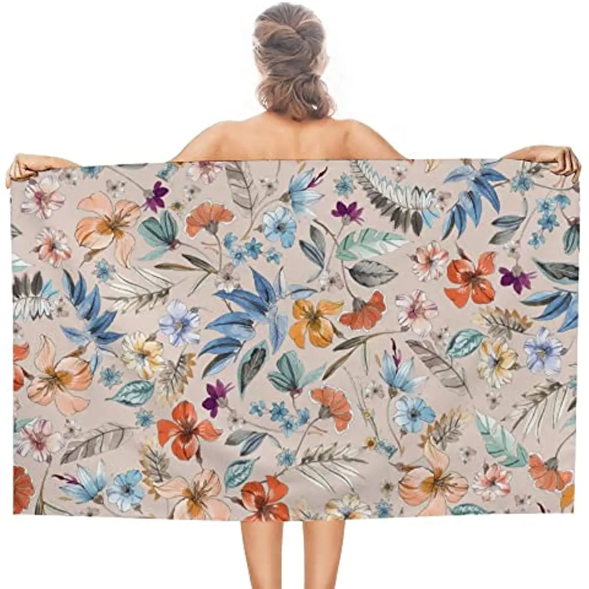 Watercolor Flower and Ethnic Pattern Bath Towel Oversized Lightweight 31x51 Inch Beach Towel Travel Swim Pool Yoga Gym Camping
Watercolor Flower and Ethnic Pattern Bath Towel Oversized Lightweight 31x51 Inch Beach Towel Travel Swim Pool Yoga Gym Camping