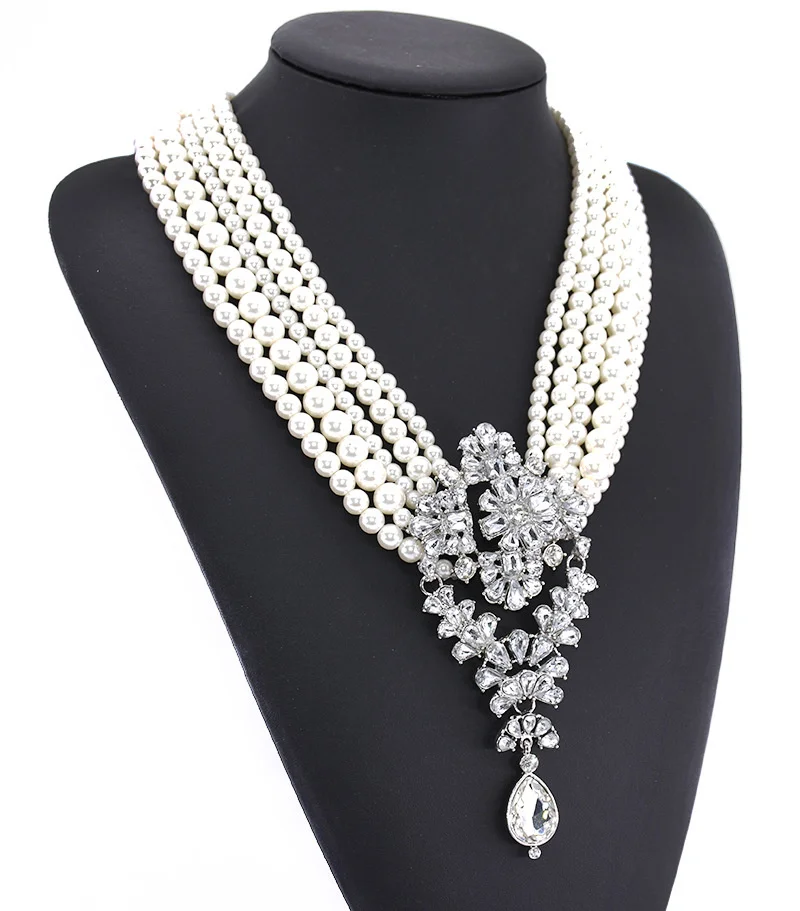 Necklace Crystal Multi-Layers for Pearl Women Gem Water Drop Pendant Short Necklaces Fashion Jewelry Wholesale
Necklace Crystal Multi-Layers for Pearl Women Gem Water Drop Pendant Short Necklaces Fashion Jewelry Wholesale