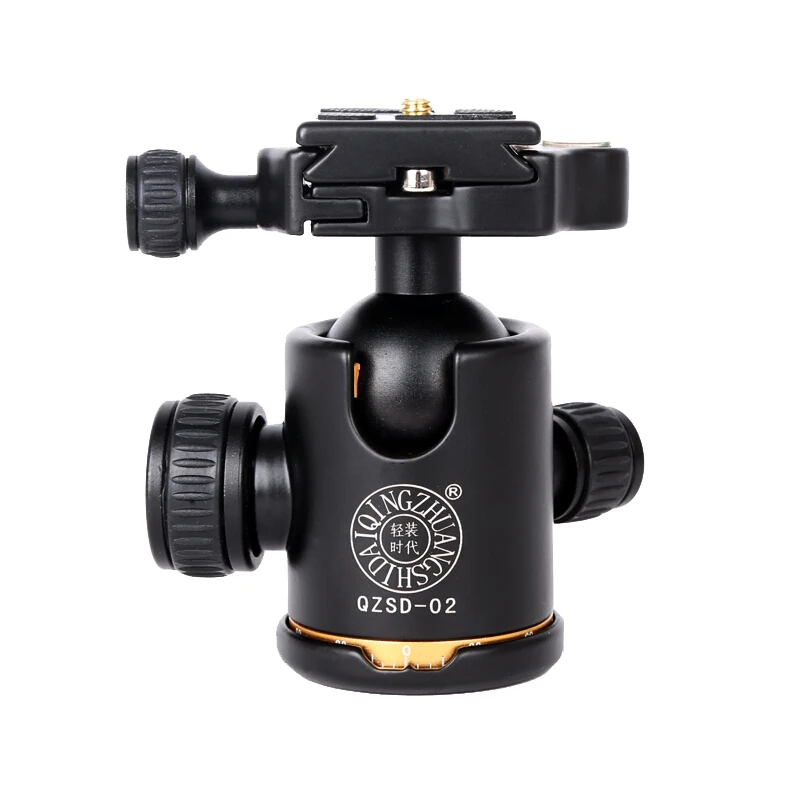 

QZSD Q02 8KG Load Panoramic Swivel Tripod Ball head 1/4 Screw Mount Mini camera tripod Ball head for DSLR Digital Camera