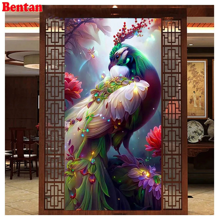 DIY 5D Diamond Painting Fantasy Peacock Flowers Landscape Diamond Embroidery Cross Stitch Rhinestones Mosaic Home Decor
DIY 5D Diamond Painting Fantasy Peacock Flowers Landscape Diamond Embroidery Cross Stitch Rhinestones Mosaic Home Decor