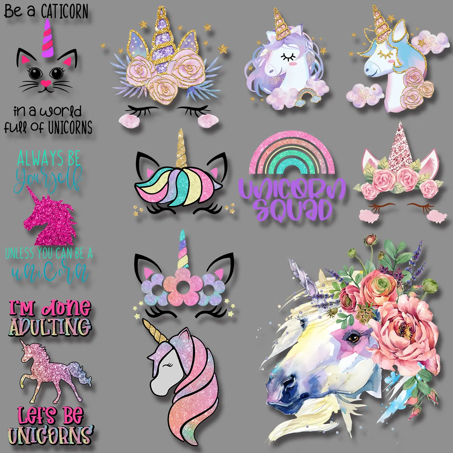 The Beautiful Unicorn Glitter Oil Painting Iron-on Stickers for Clothes Manualidades Easy to Use DIY Appliques
The Beautiful Unicorn Glitter Oil Painting Iron-on Stickers for Clothes Manualidades Easy to Use DIY Appliques