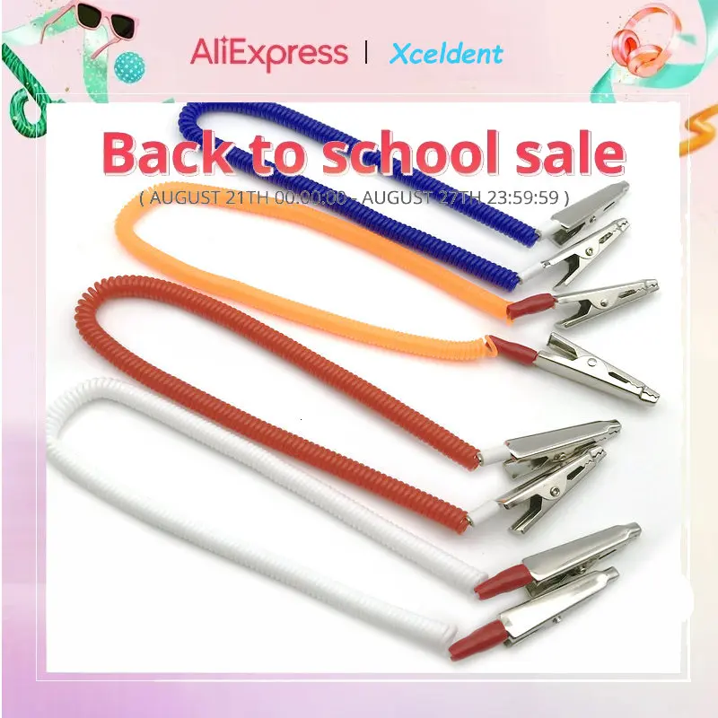5 Pcs Dental Spring Chain Clips Dental Paper Bibs Napkin Holder Chain Clips Tools Yellow + Red
5 Pcs Dental Spring Chain Clips Dental Paper Bibs Napkin Holder Chain Clips Tools Yellow + Red