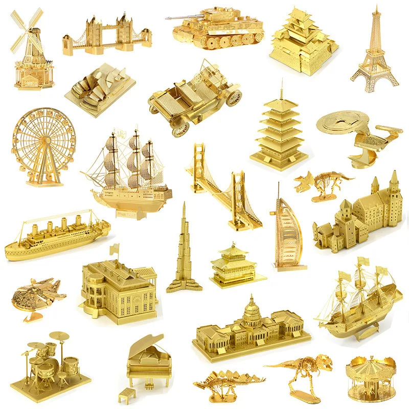 3D Brass Stainless Steel Metal Puzzle Building Animal Vehicle Model Educational Jigsaw Puzzle Toys DIY Toys for Children Adults
3D Brass Stainless Steel Metal Puzzle Building Animal Vehicle Model Educational Jigsaw Puzzle Toys DIY Toys for Children Adults