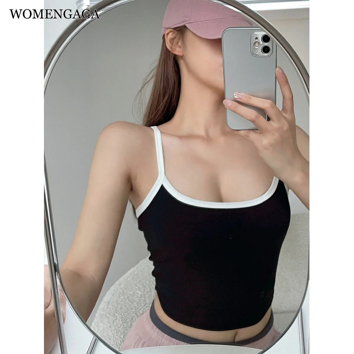 Кроп-Топ женский на бретельках, LX8L 
Кроп-Топ женский на бретельках, LX8L