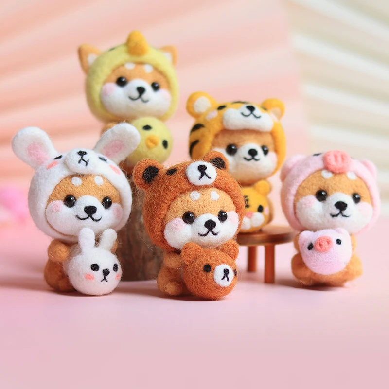 DIY шерстяная войлочная кукла для собак, ручная работа, подарки без инструментов 
DIY шерстяная войлочная кукла для собак, ручная работа, подарки без инструментов